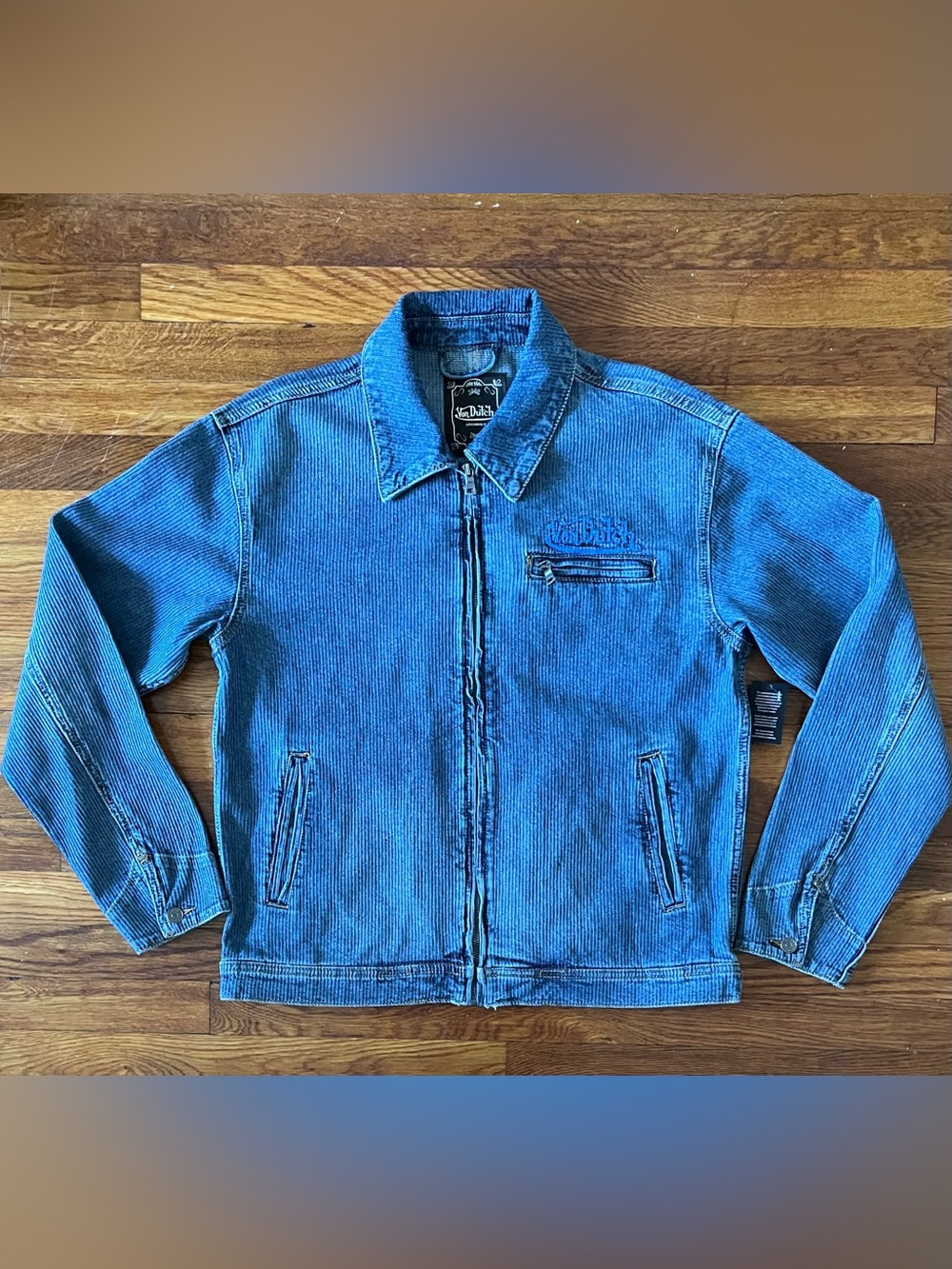 Rare Von Dutch Originals Men’s Full Zip Blue Jacket Size L